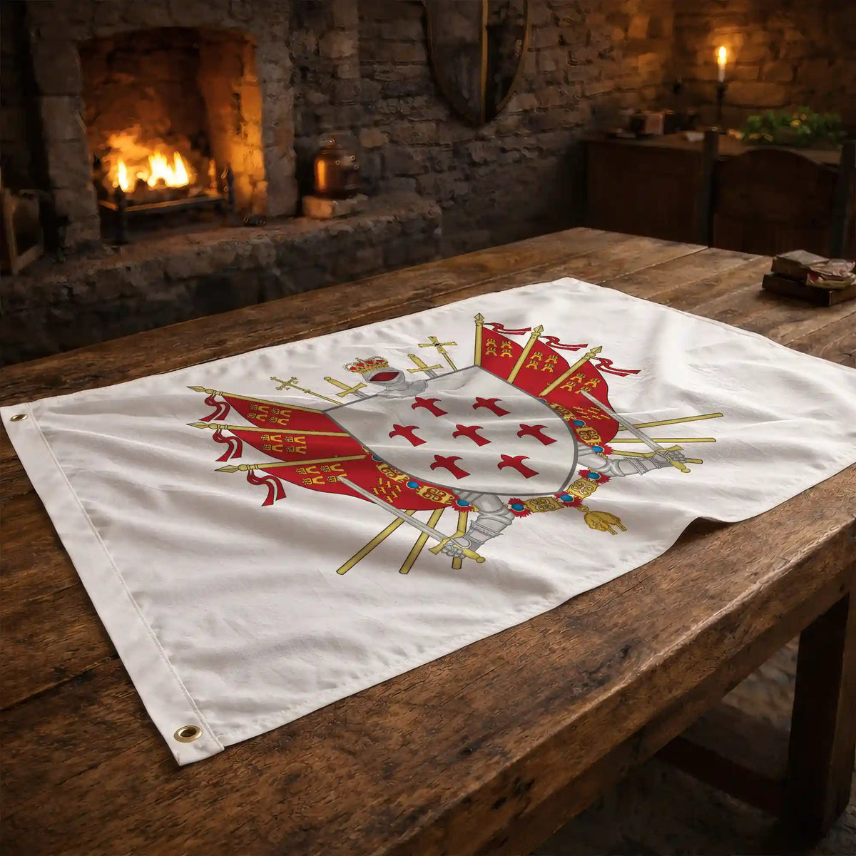 Bandera – Escudo de Alcantarilla - bandera ciudad España