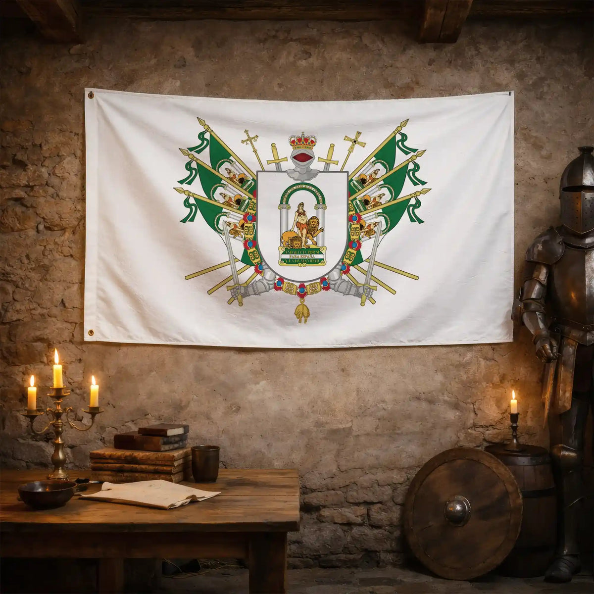 Bandera – Escudo de Andalucía - bandera comunidad autónoma España