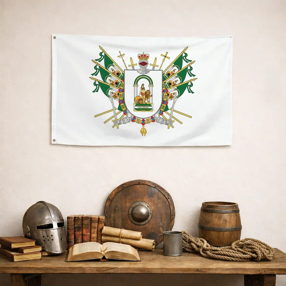 Bandera – Escudo de Andalucía - bandera comunidad autónoma España
