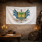 Bandera – Escudo de Carballo - bandera ciudad España