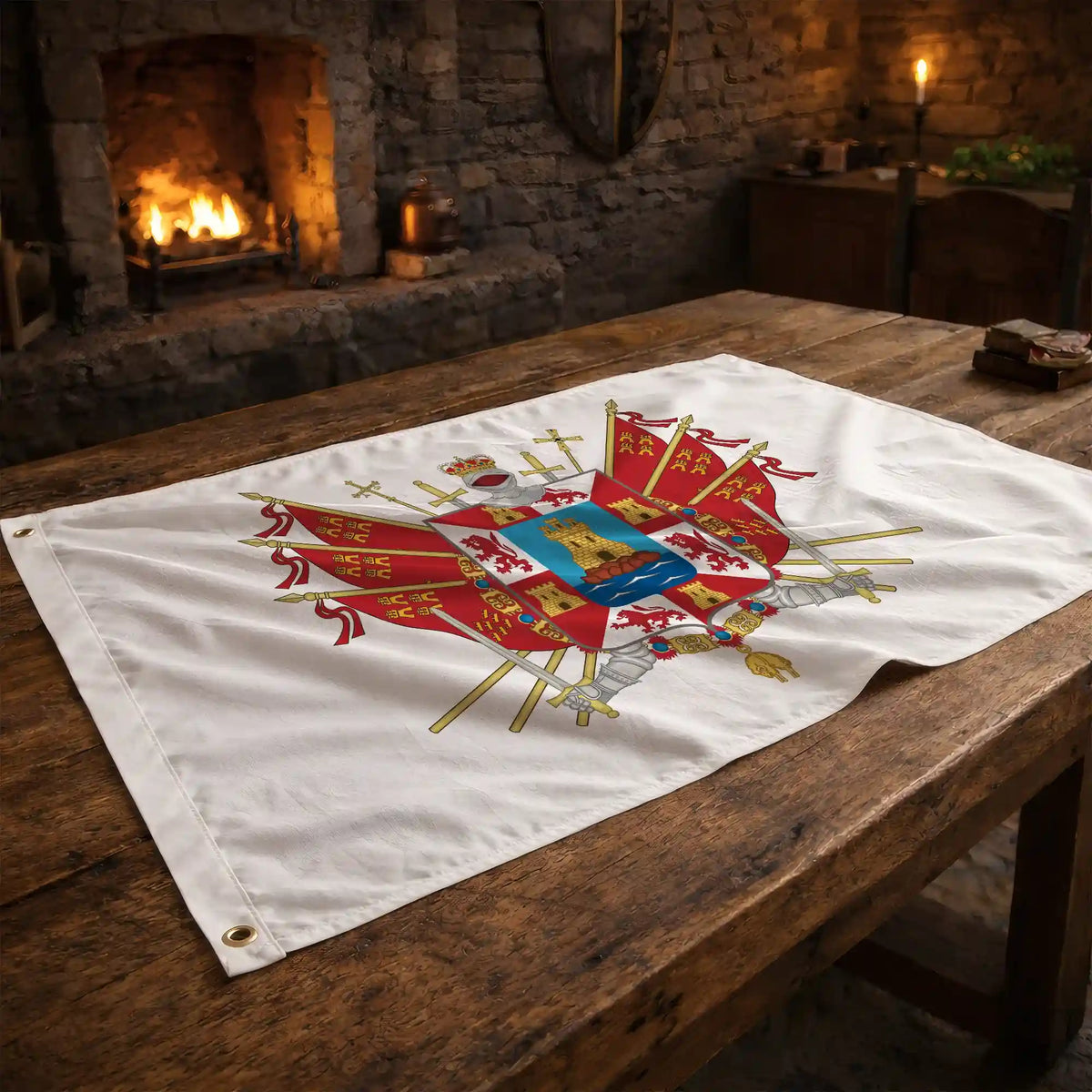 Bandera – Escudo de Cartagena - bandera ciudad España