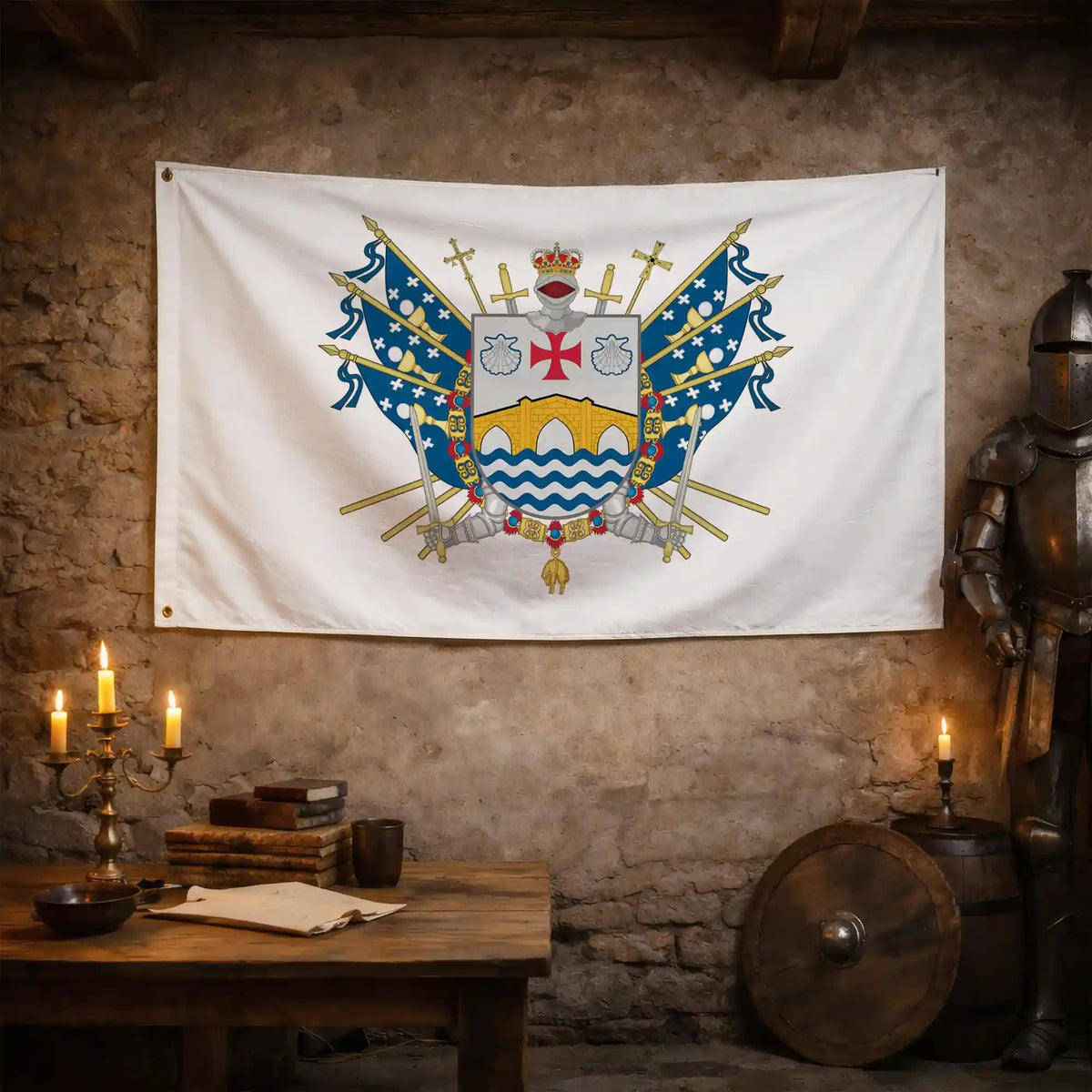 Bandera – Escudo de Culleredo - bandera ciudad España
