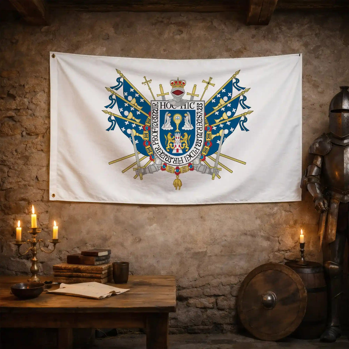 Bandera – Escudo de Lugo - bandera ciudad España