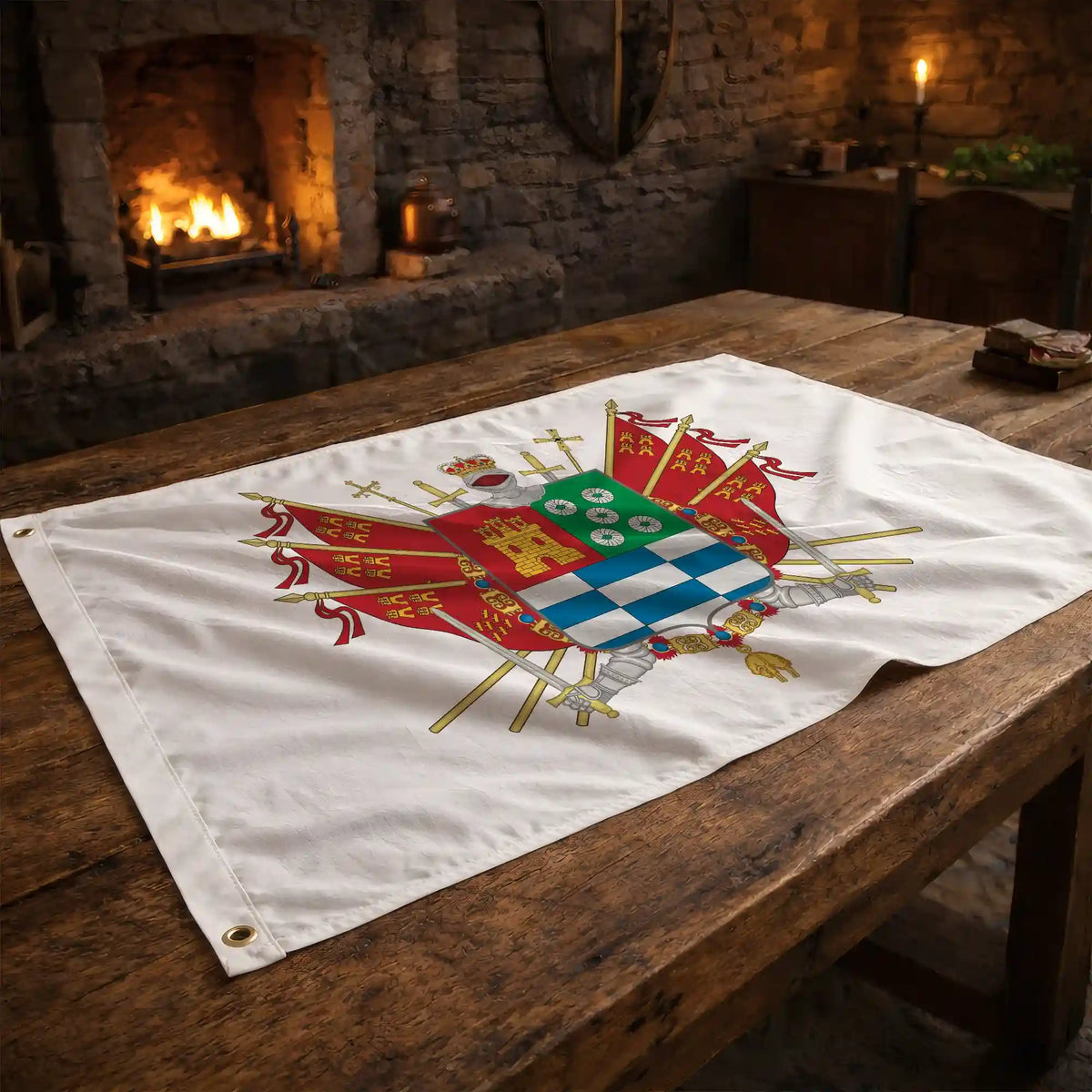 Bandera – Escudo de Molina de Segura - bandera ciudad España