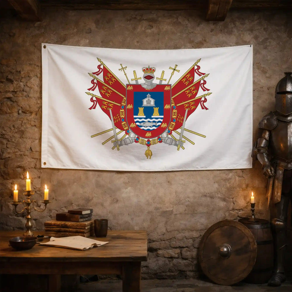 Bandera – Escudo de San Javier - bandera ciudad España