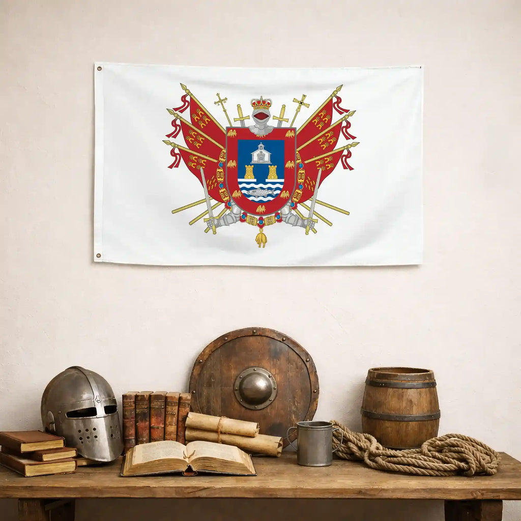 Bandera – Escudo de San Javier - bandera ciudad España