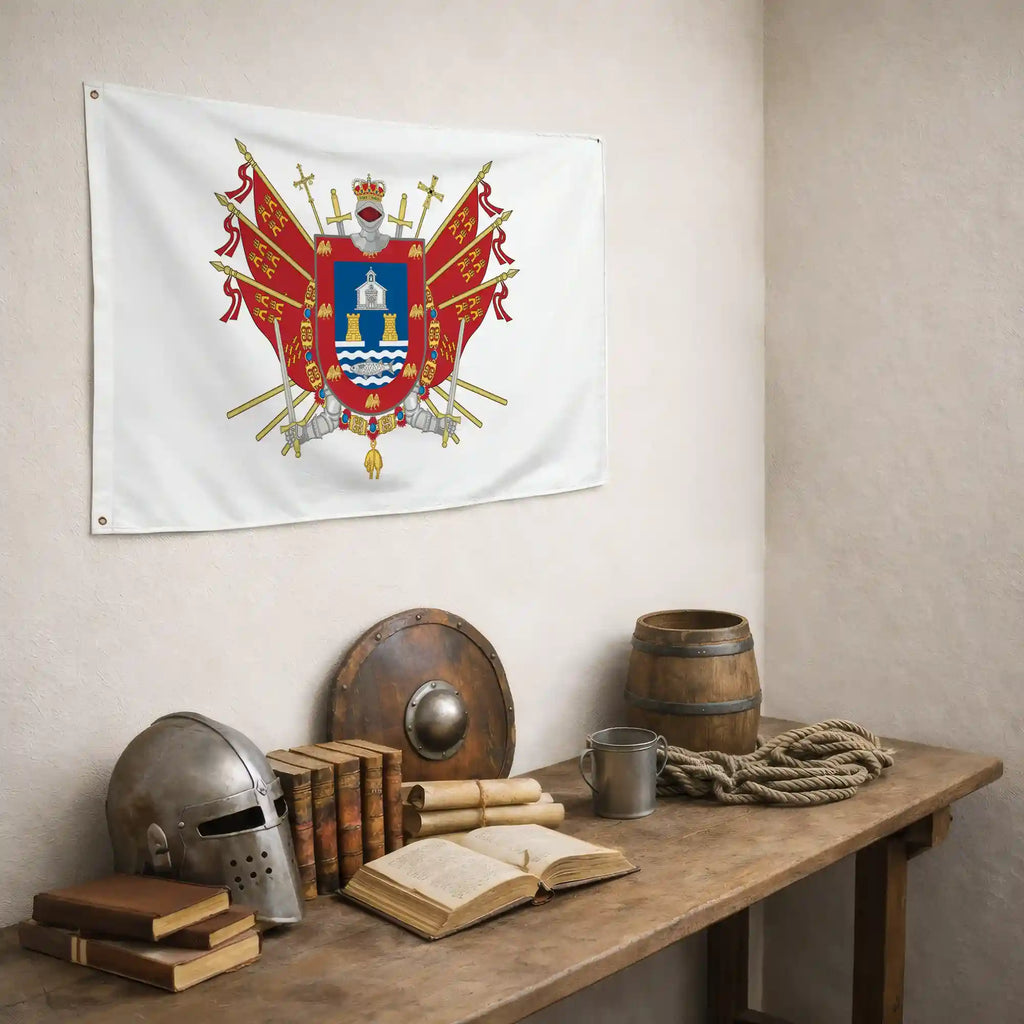 Bandera – Escudo de San Javier - bandera ciudad España