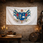 Bandera – Escudo de Santiago de Compostela - bandera ciudad España