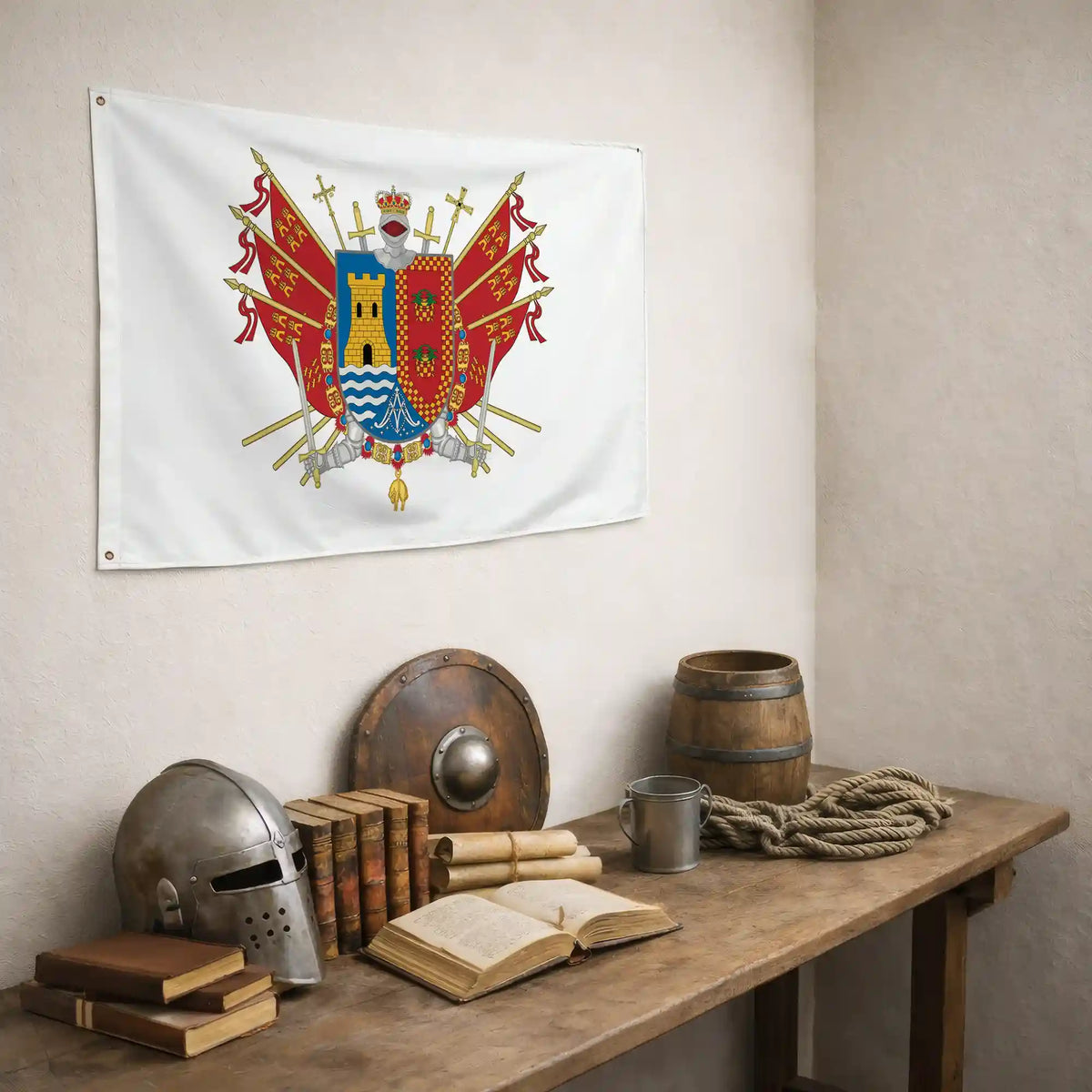Bandera – Escudo de Torre-Pacheco - bandera ciudad España