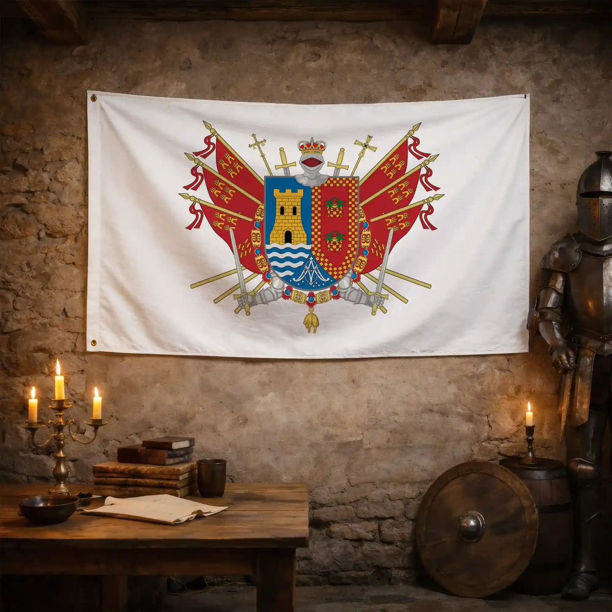 Bandera – Escudo de Torre-Pacheco - bandera ciudad España