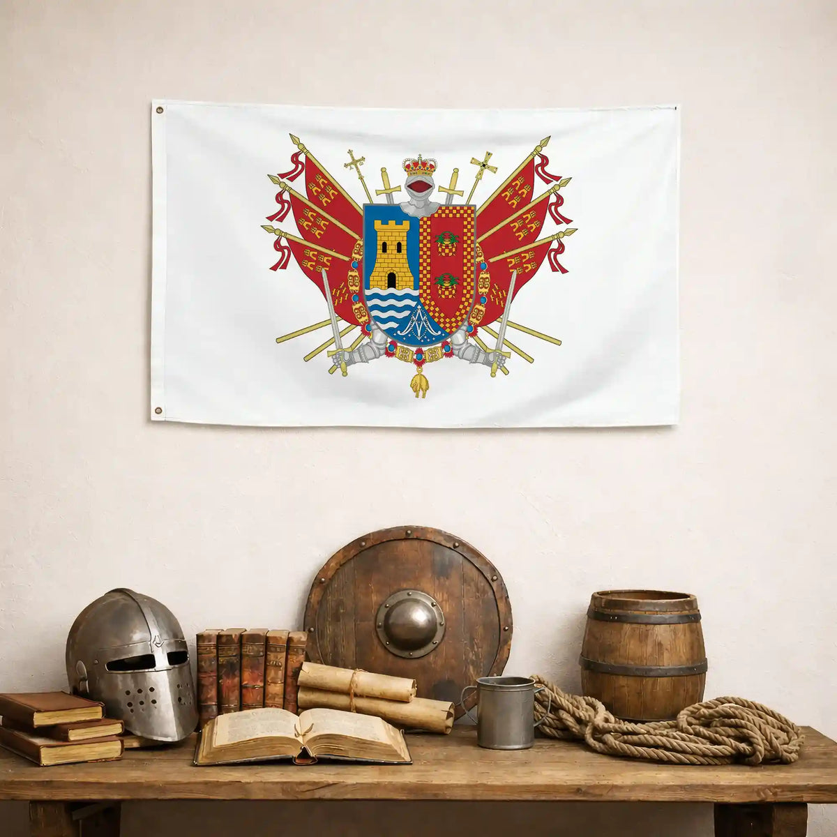 Bandera – Escudo de Torre-Pacheco - bandera ciudad España