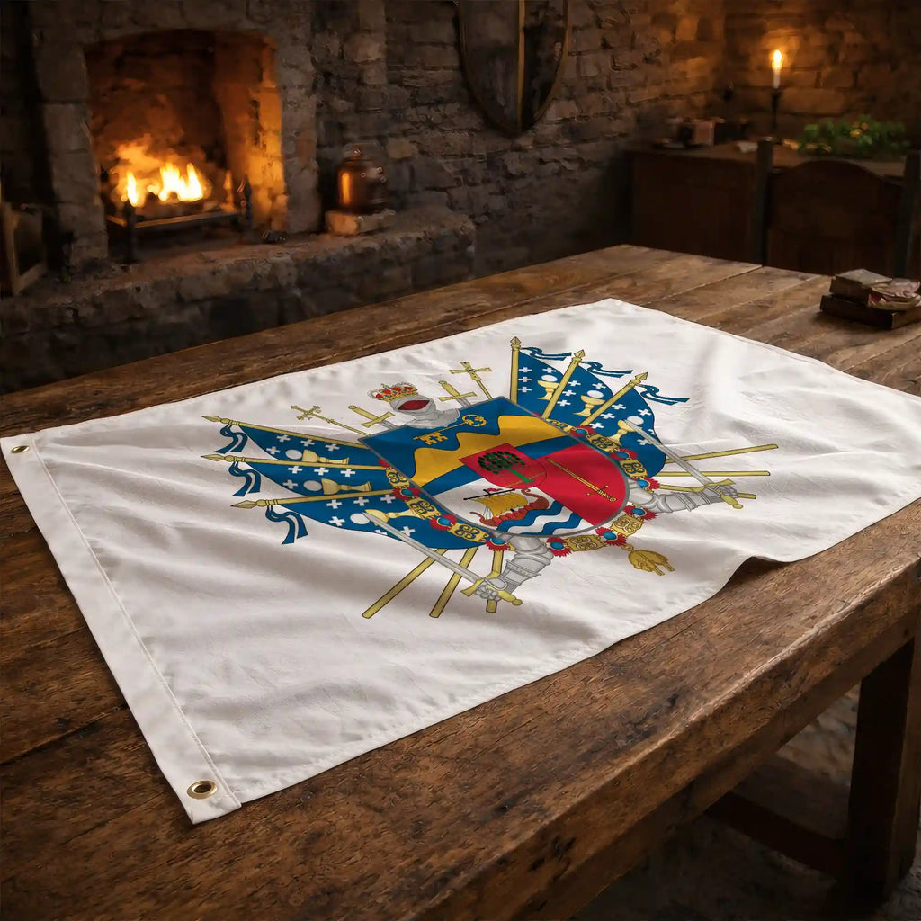 Bandera – Escudo de Vilagarcía de Arousa - bandera ciudad España