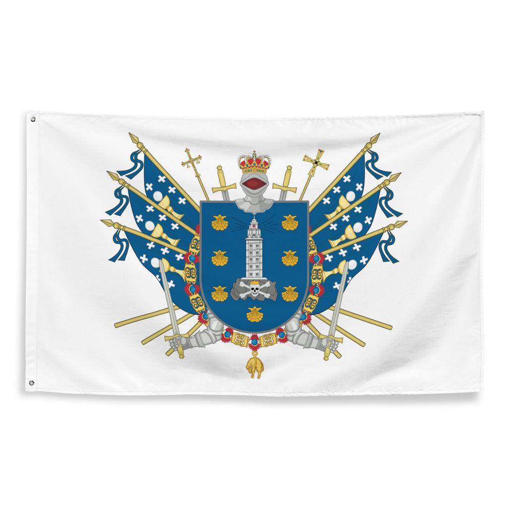 Bandera – Escudo de A Coruña - bandera ciudad España