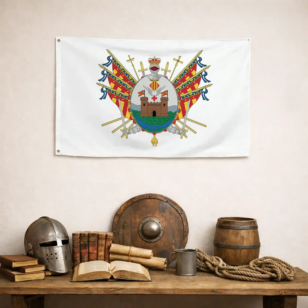 Bandera – Escudo de Alcoy - bandera ciudad España