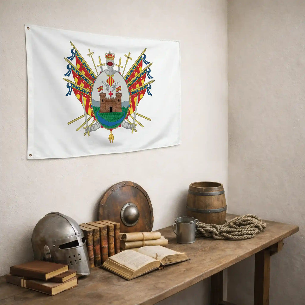 Bandera – Escudo de Alcoy - bandera ciudad España