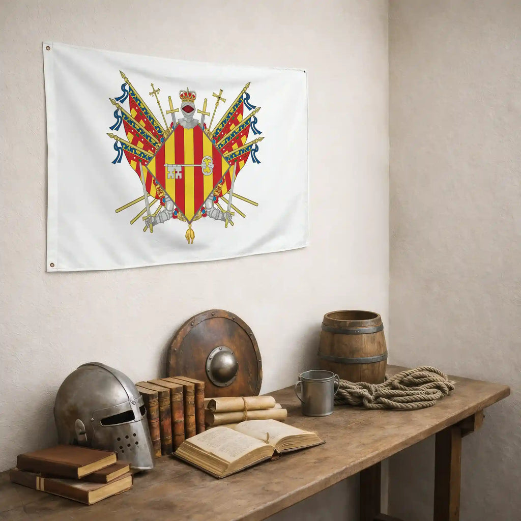 Bandera – Escudo de Alzira - bandera ciudad España