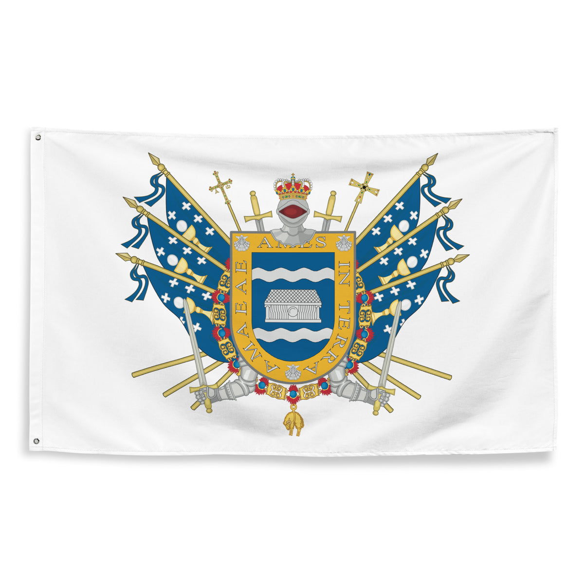 Bandera – Escudo de Ames - bandera ciudad España