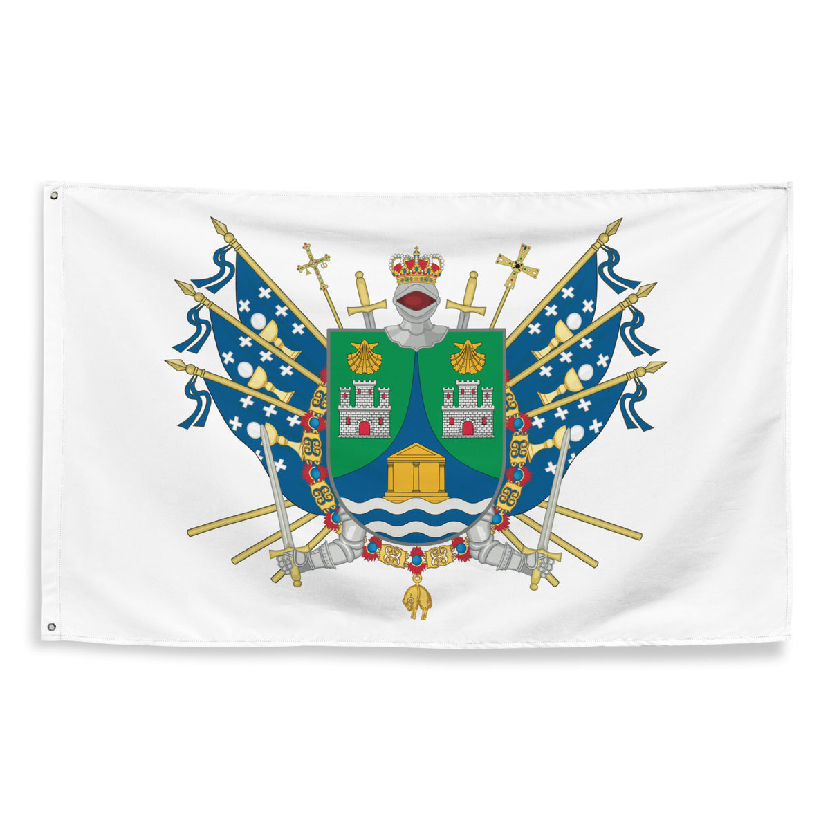 Bandera – Escudo de Arteixo - bandera ciudad España
