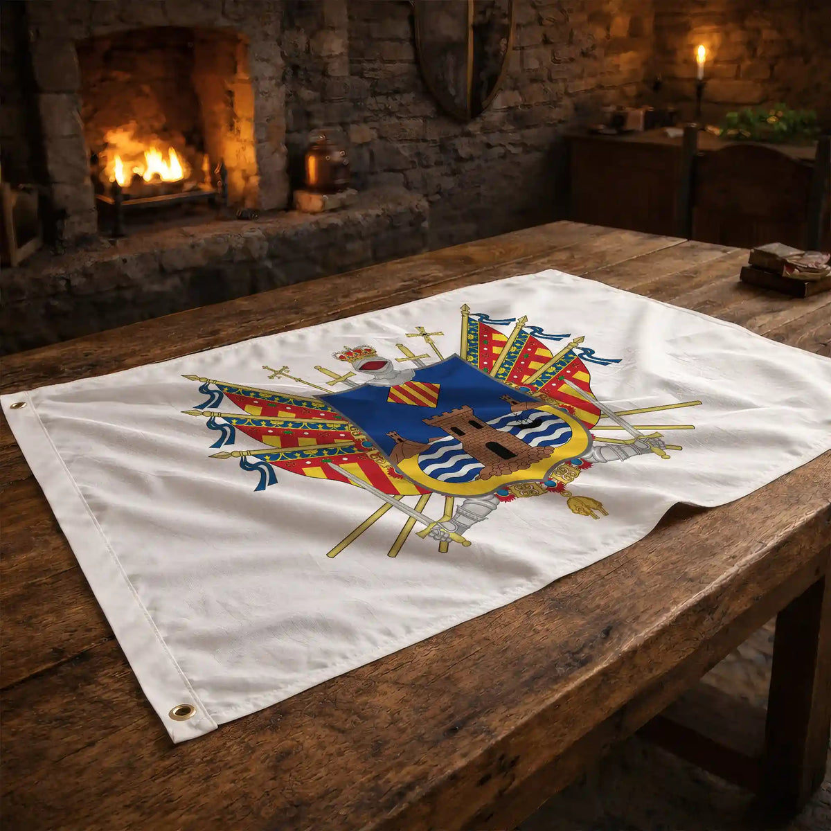 Bandera – Escudo de Benidorm - bandera ciudad España