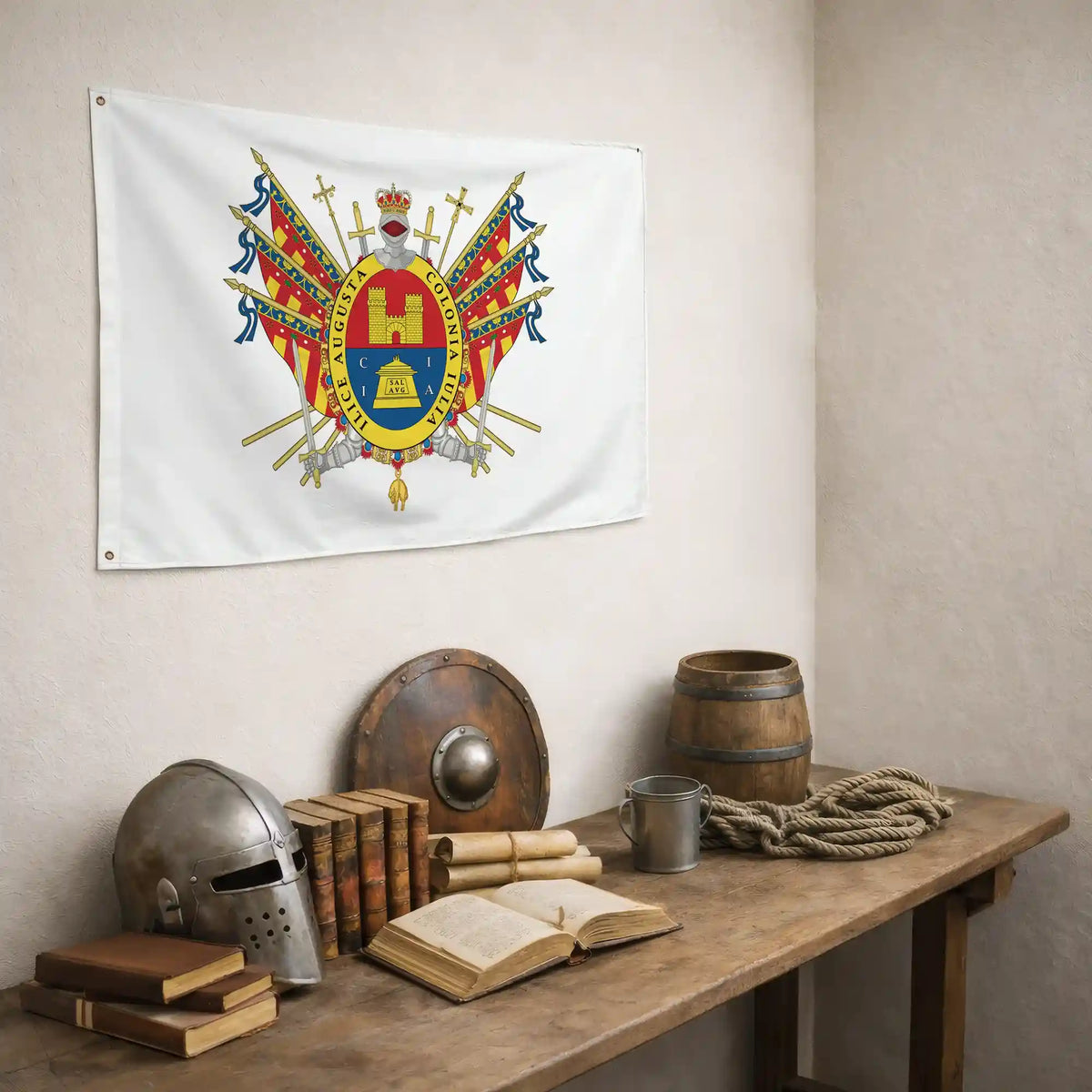 Bandera – Escudo de Elche - bandera ciudad España
