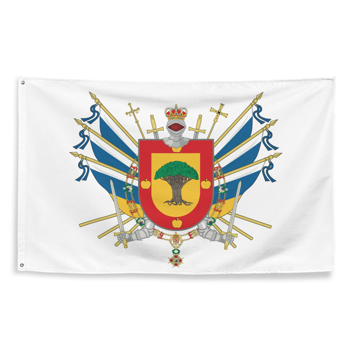 Bandera – Escudo de La Orotava - bandera ciudad España