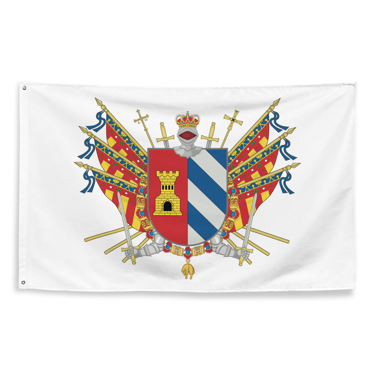 Bandera – Escudo de Mislata - bandera ciudad España