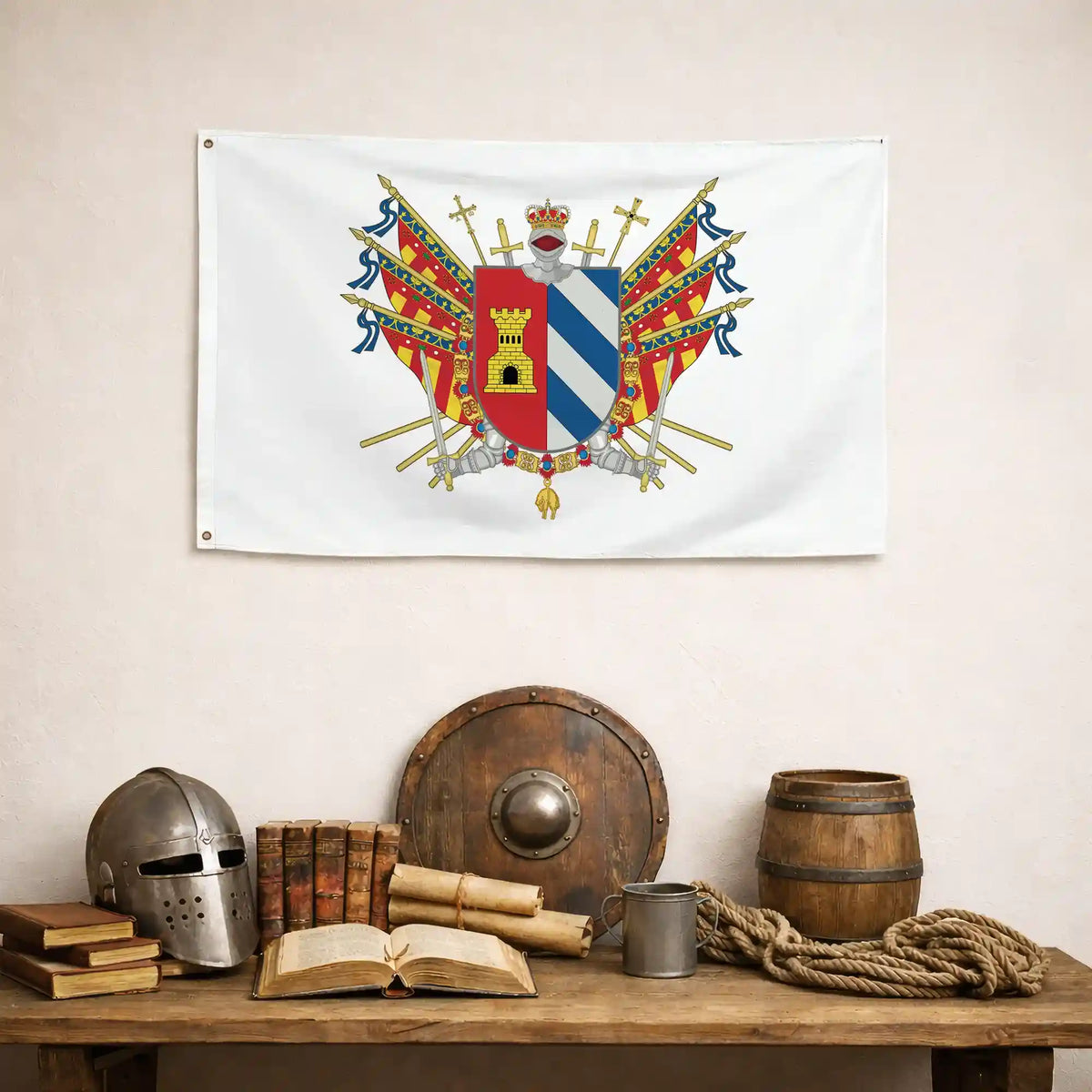 Bandera – Escudo de Mislata - bandera ciudad España