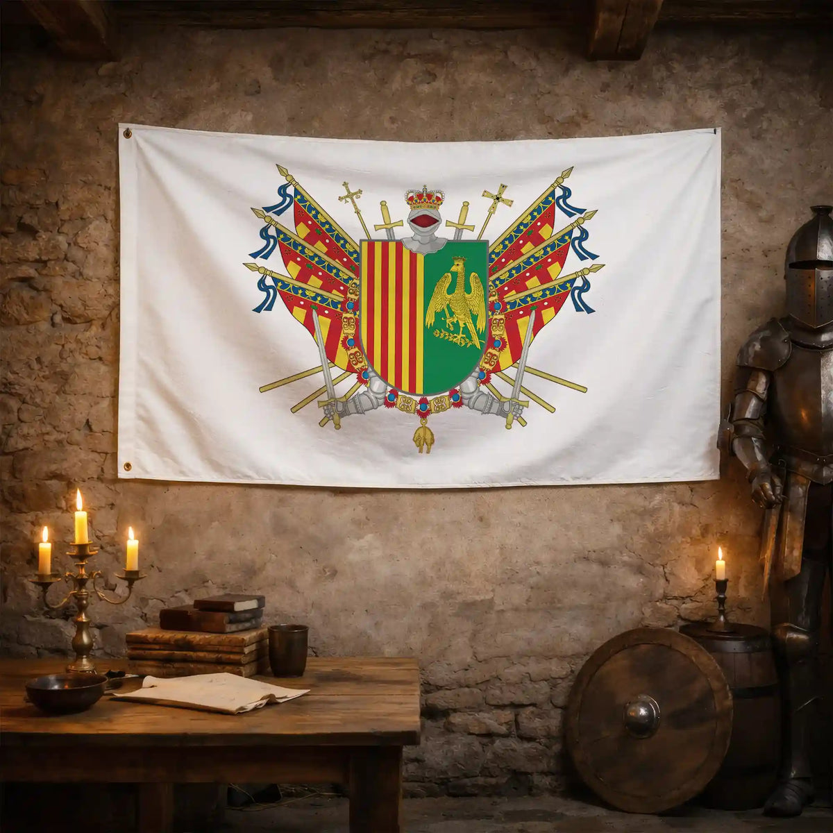 Bandera – Escudo de Orihuela - bandera ciudad España