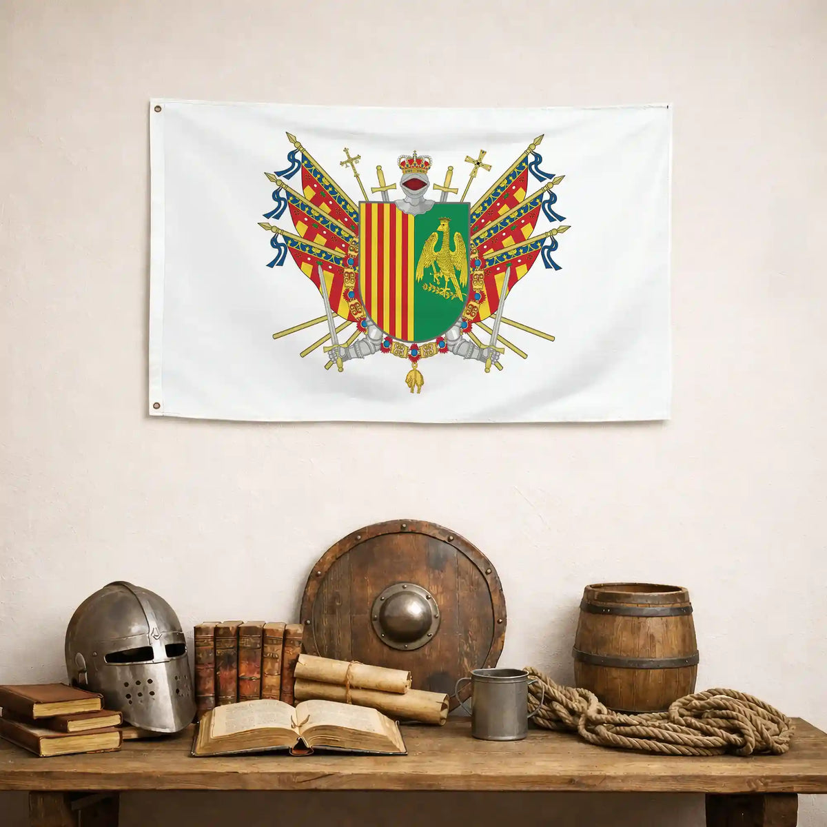 Bandera – Escudo de Orihuela - bandera ciudad España
