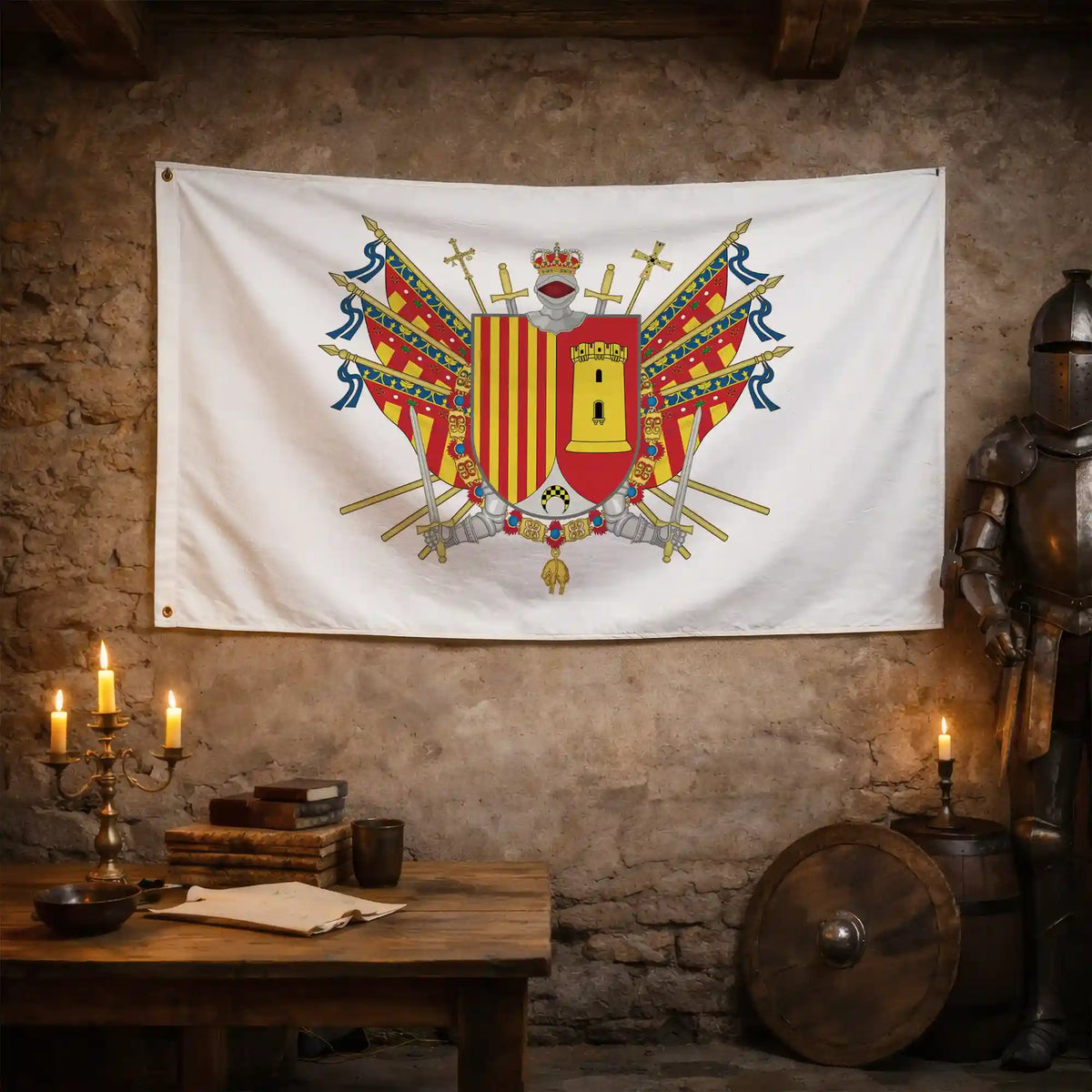 Bandera – Escudo de Paterna - bandera ciudad España