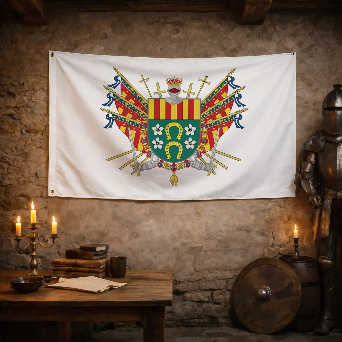 Bandera – Escudo de San Vicente del Raspeig - bandera ciudad España