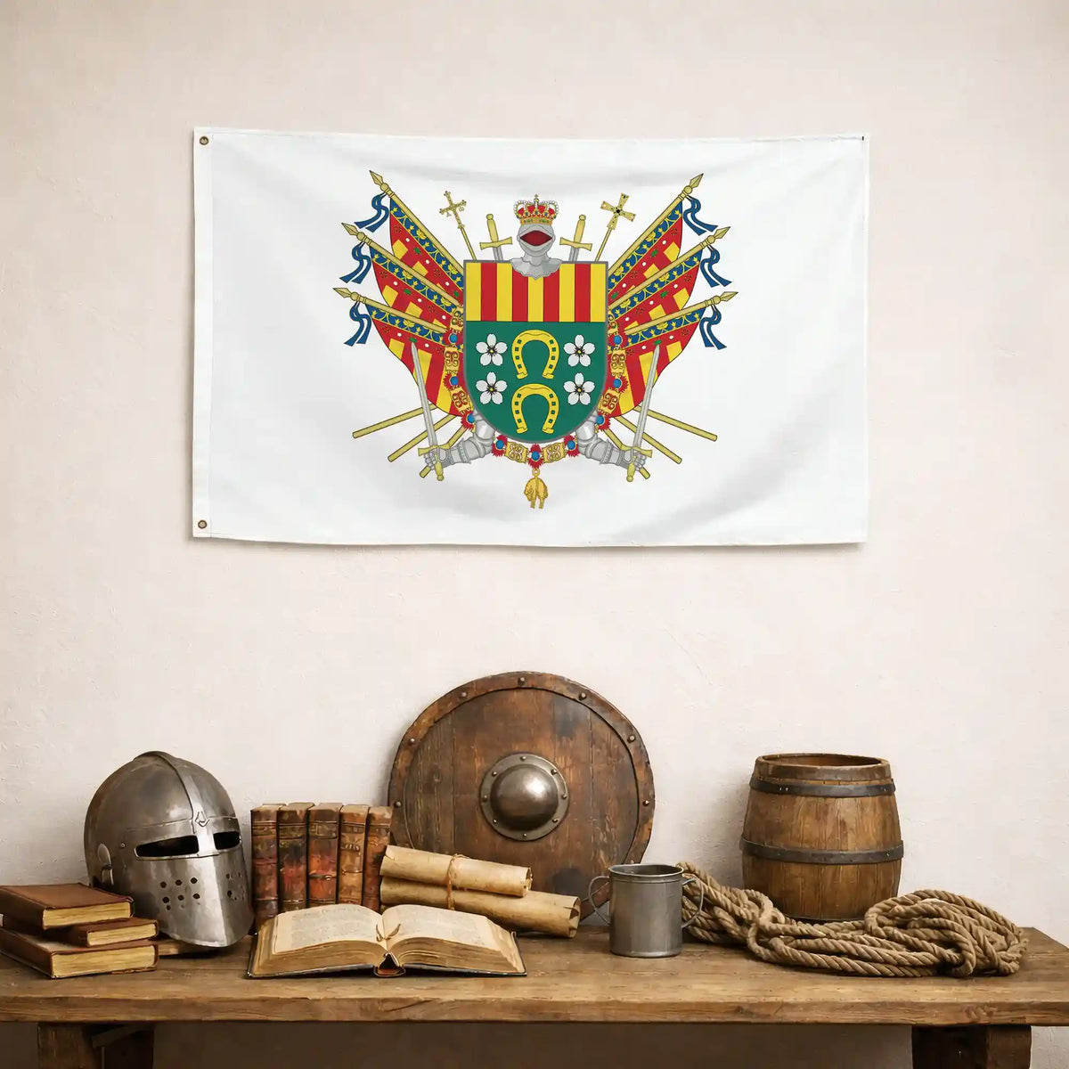 Bandera – Escudo de San Vicente del Raspeig - bandera ciudad España