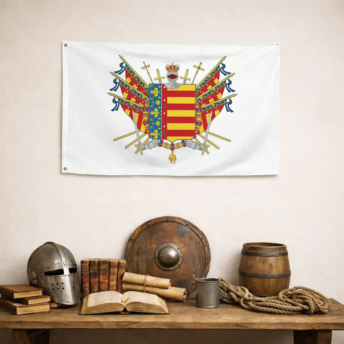 Bandera – Escudo de la Comunitat Valenciana - bandera comunidad autónoma España